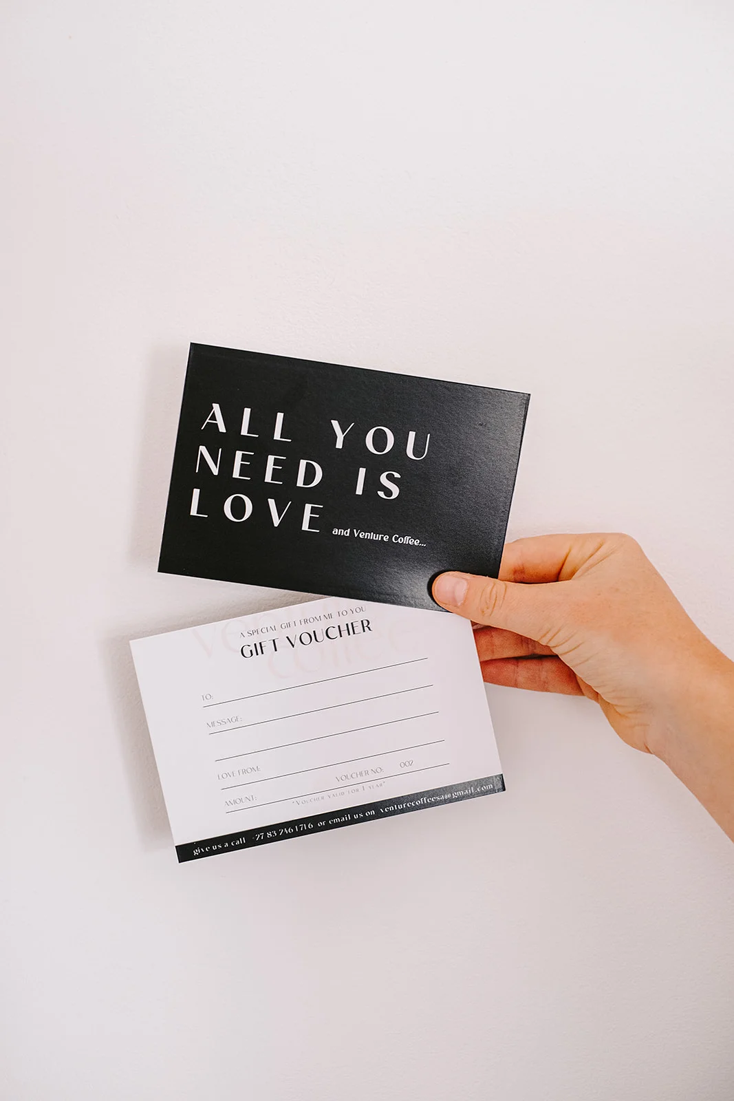 Venture Coffee website design screenshot