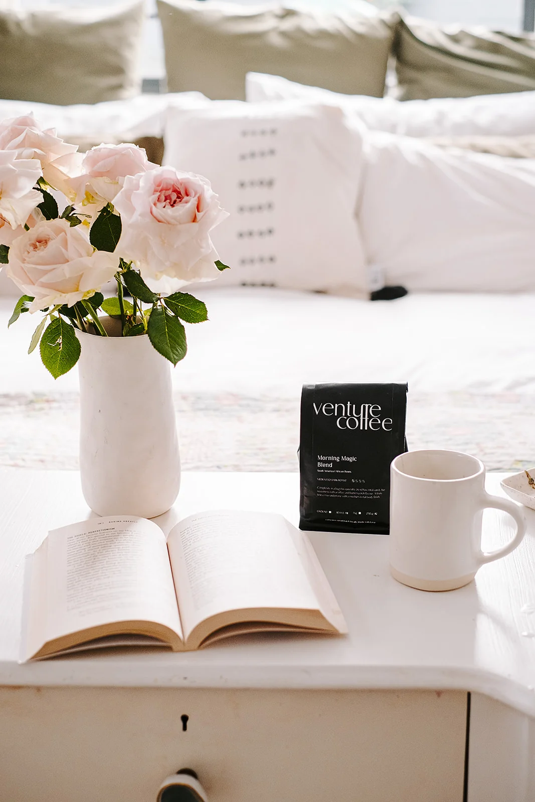 Venture Coffee website design screenshot